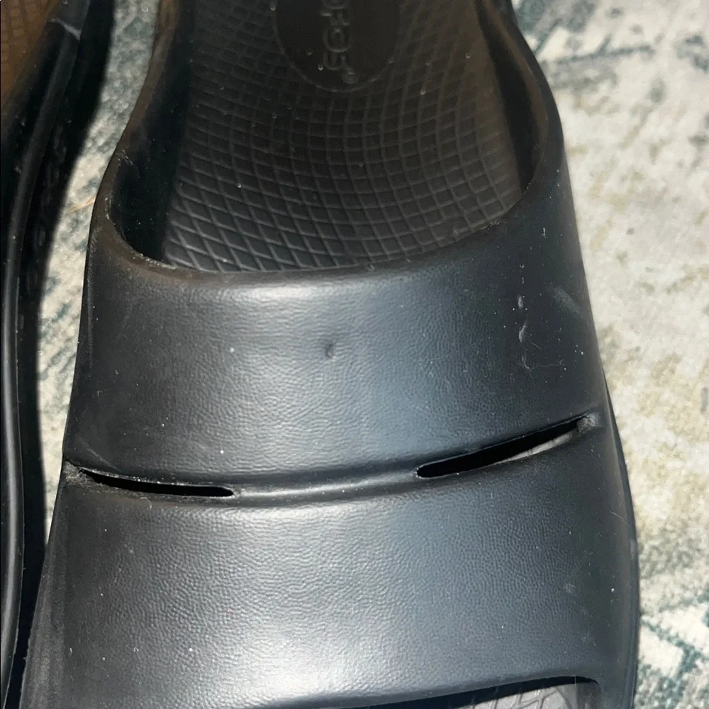 OOFOS OOahh unisex Recovery Slide black size women’s mens 9 - Picture 5 of 8
